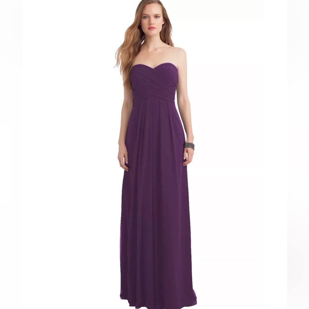 Bill Levkoff bridesmaids dress - plum (8)